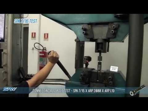 Connecting rod bolt test Tensile Strength - SPA 7/16 vs ARP 2000 (7/16) vs ARP L19 (7/16)