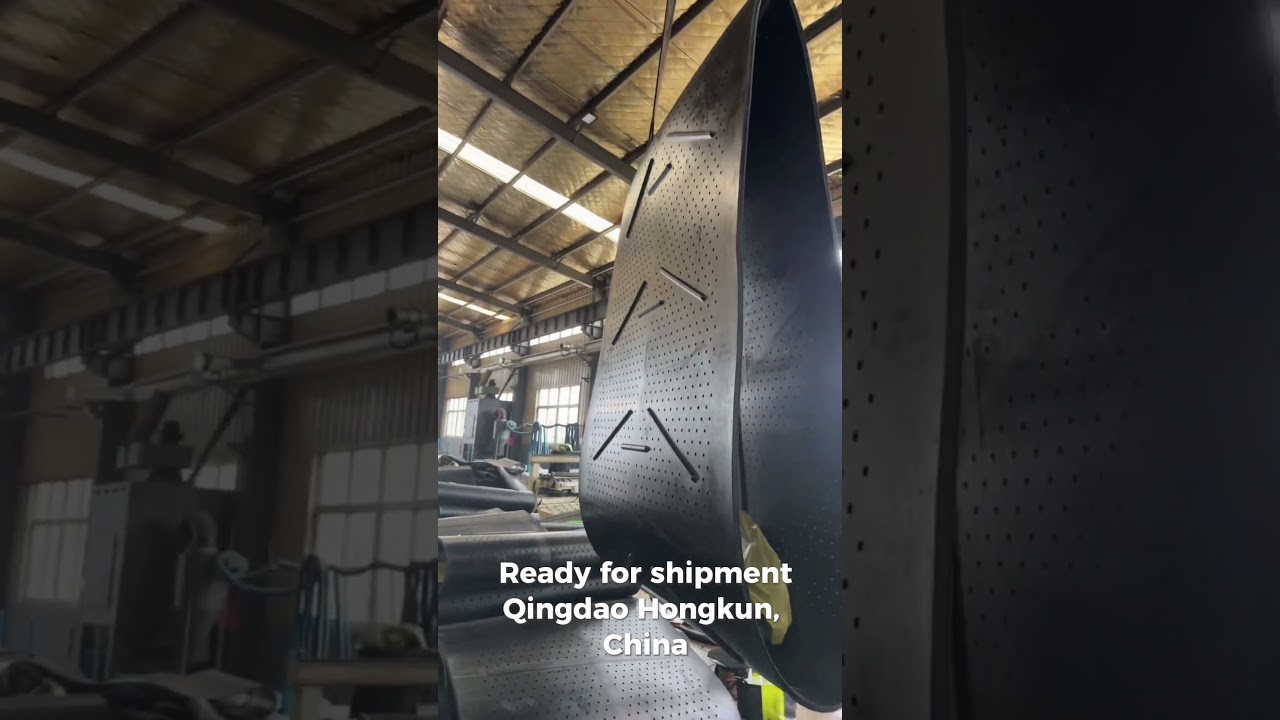 High-wear-resistant rubber track factory production video