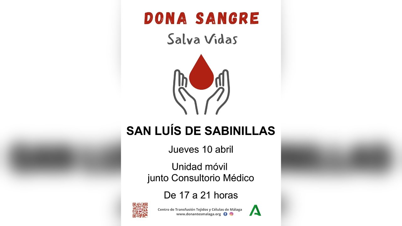 Colecta de sangre en Sabinillas