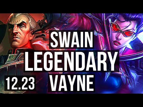 SWAIN & Rell vs VAYNE & Karma (ADC) | 10/0/10, 70% winrate, Legendary | KR Master | 12.23