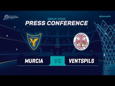 UCAM Murcia CB v Ventspils - Press Conference - Basketball Champions League 2018-19