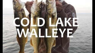 preview picture of video 'How to Catch Cold Lake Walleye Fishing Alberta'