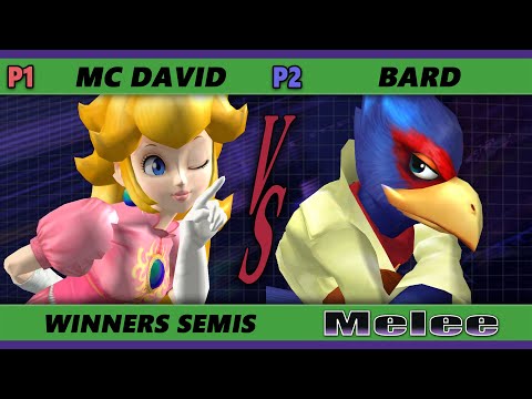 S@X 446 Winners Semis - MC David (Peach) Vs. Bard (Falco) Smash Melee - SSBM