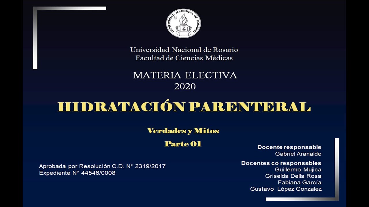 Hidratación parenteral