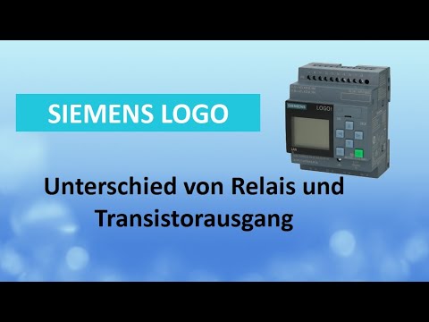Siemens Logo, der Unterschied von Relais- und Transistorausgang
