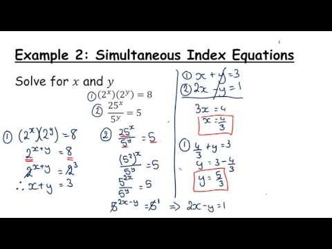 LCHL - Indices Revision - Logs and Index Equations