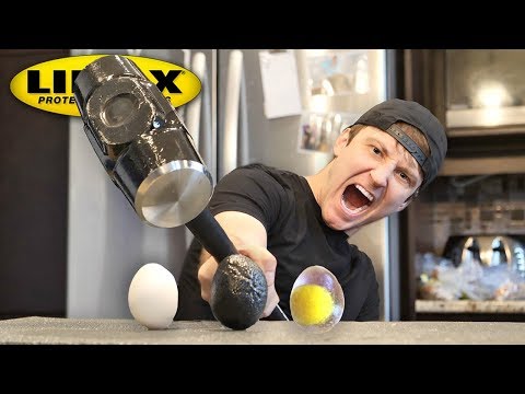 THIS SPRAY MAKES ANYTHING UNBREAKABLE!! (LINE-X EGG EXPERIMENT) As Seen On TV Test!