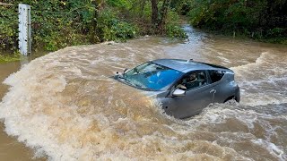Plenty Try, Many Fail || Vehicles Vs Deep Water || Flood Compilation