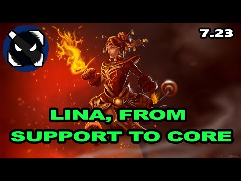 LINA FROM SUPPORT TO CORE! | Full Game (Dota 2 7.23)