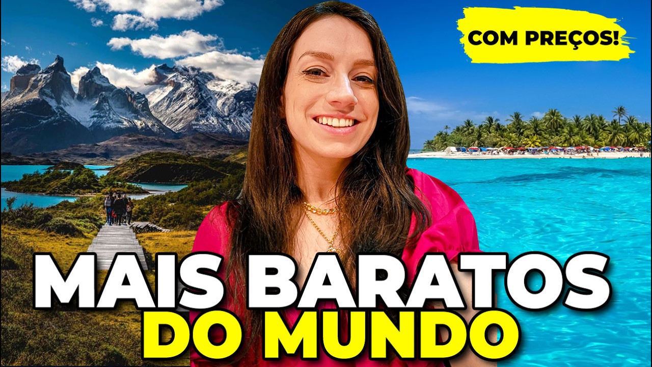 PAÍSES MAIS BARATOS PARA VIAJAR EM 2024! Preços, atrações e dicas de viagem!