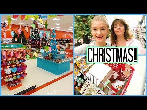 CHRISTMAS SHOPPING AT MICHAELS AND TARGET! Target Christmas Decorations 2016! Video