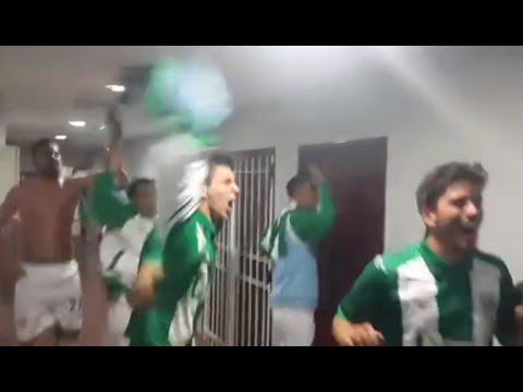 Lanús 0 - Banfield 1: Festejos de los jugadores de Banfield