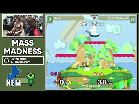 Mass Madness 41 SSBM - Kacey (Falco) vs. OUG | Electroman (Fox) - Melee WSF