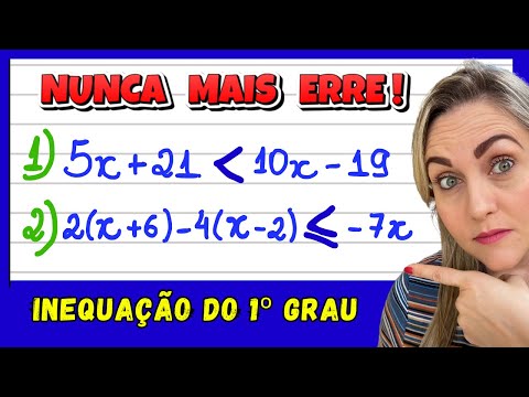 INEQUAÇÃO DO 1º GRAU! EXPLICAÇÃO DO CONTEÚDO PASSO A PASSO! EQUAÇÃO E INEQUAÇÃO DO 1º GRAU.