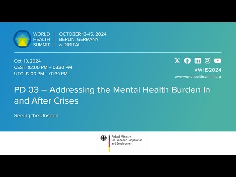 PD 03 – Addressing the Mental Health Burden In and After Crises