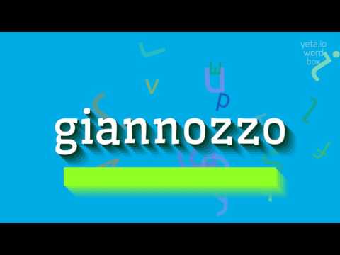 GIANNOZZO - HOW TO PRONOUNCE GIANNOZZO? #giannozzo