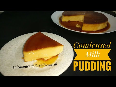 Condensed Milk Caramel Pudding without oven /Egg...