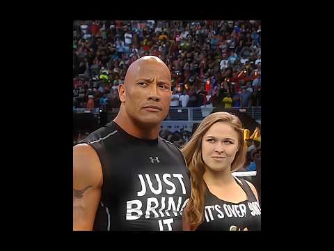 The Rock & Ronda Rousey Fire 🔥🥵💯#therock #rondarousey #tripleh #wwewrestler #wwesuperstar #edit