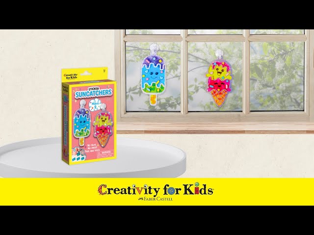 Vídeo relacionado con Creativity for Kids Sticker Sun Catchers Mini Craft Kit: Create 2 Suncatchers - Toddler Stocking Stuffers and Gifts Ages 3-4+, Arts & Crafts for Kids, Window Art for Kids