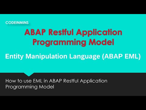 Part 1: ABAP Restful Application Programming Model (EML - CREATE)