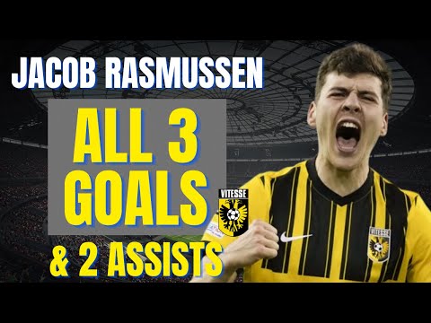 Jacob Rasmussen - ALL 3 GOALS & ASSISTS FOR VITESSE | Skills & Highlights