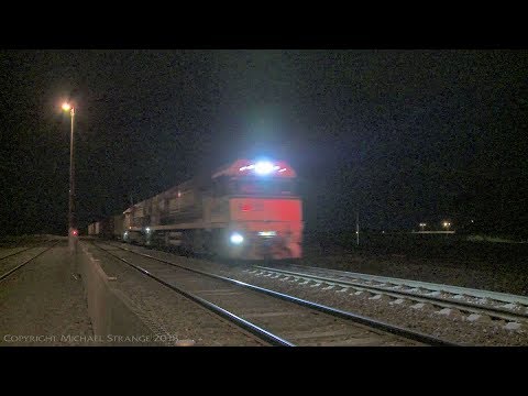 Pacific National 6MA5 Container Train  (4/8/2017) - PoathTV Australian Railways