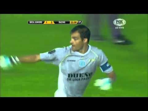 Gol de Sebastina Saja   Boca Juniors 1   2 Racing   Copa Centenario 2013