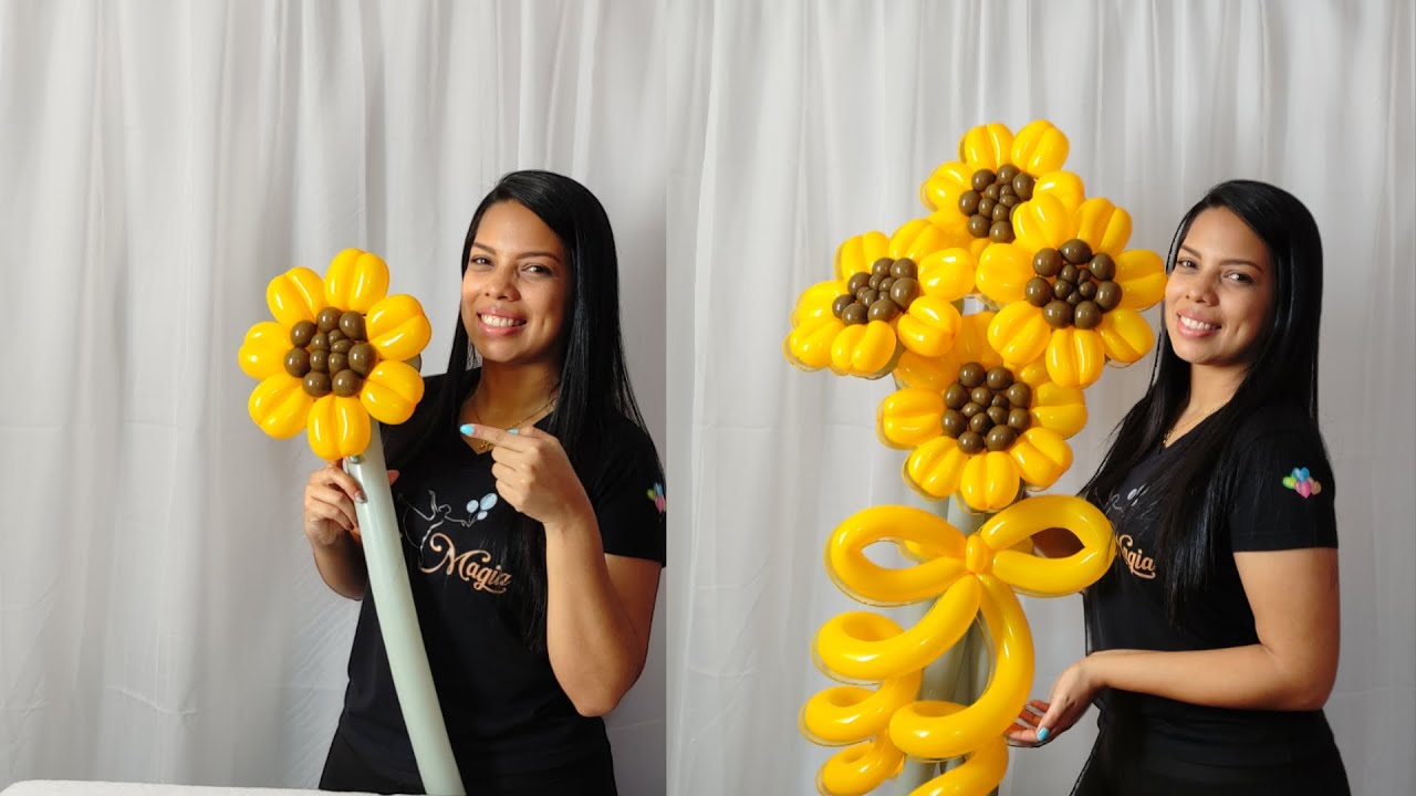 Cómo Hacer un Ramo de Girasoles en Globoflexia - Globos.