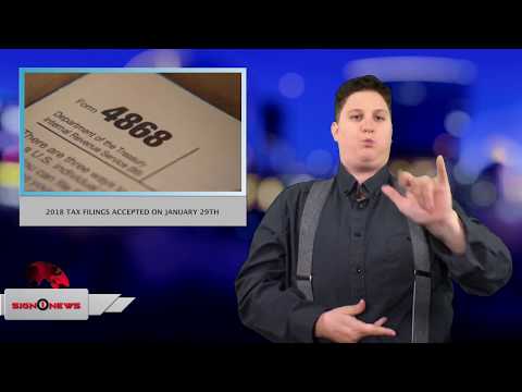 2018 tax filings accepted on January 29th (ASL - 1.5.18)