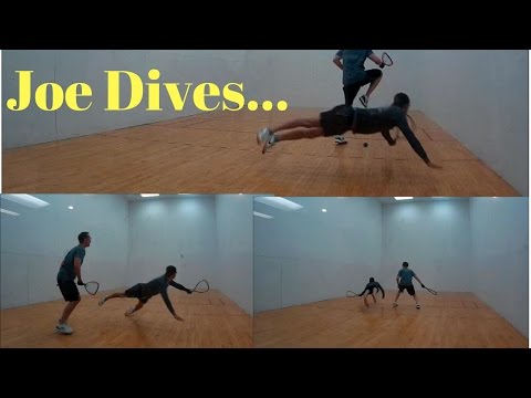 Racquetball Clips 7 -  Skip Minus and Joe Dives...