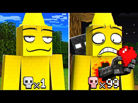 Minecraft But Every Death = More Scary