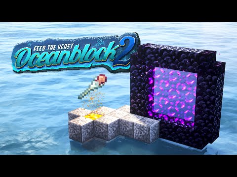 FTB OceanBlock 2 EP4 Exploring the Dangerous LAVA Dimension for LOOT