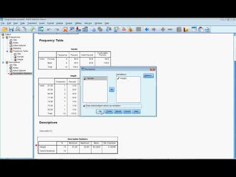 SPSS for Beginners - Part 2B (Descriptive Statistics and Z scores)