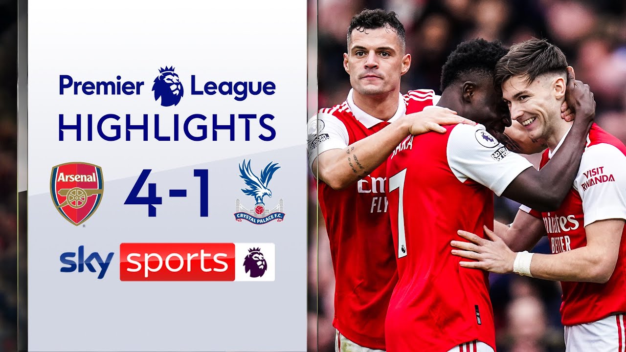 Saka STARS as Arsenal move EIGHT points clear 🔝 | Arsenal 4-1 Crystal Palace | Highlights