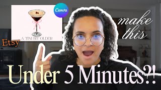 Make QUICK Money Online Selling This Canva Digital Product In Under 5 Minutes! BEGINNER FRIENDLY!