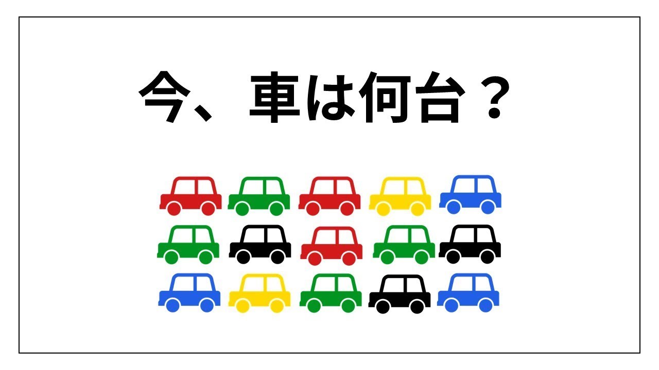 【算数クイズ】駐車場の車の車は何台？ brain plus*