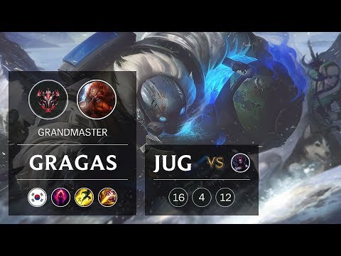 Gragas Jungle vs Elise - KR Grandmaster Patch 9.5