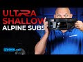 Get full-size subwoofer bass out of Alpine's ultra-shallow R-Series subwoofer enclosures