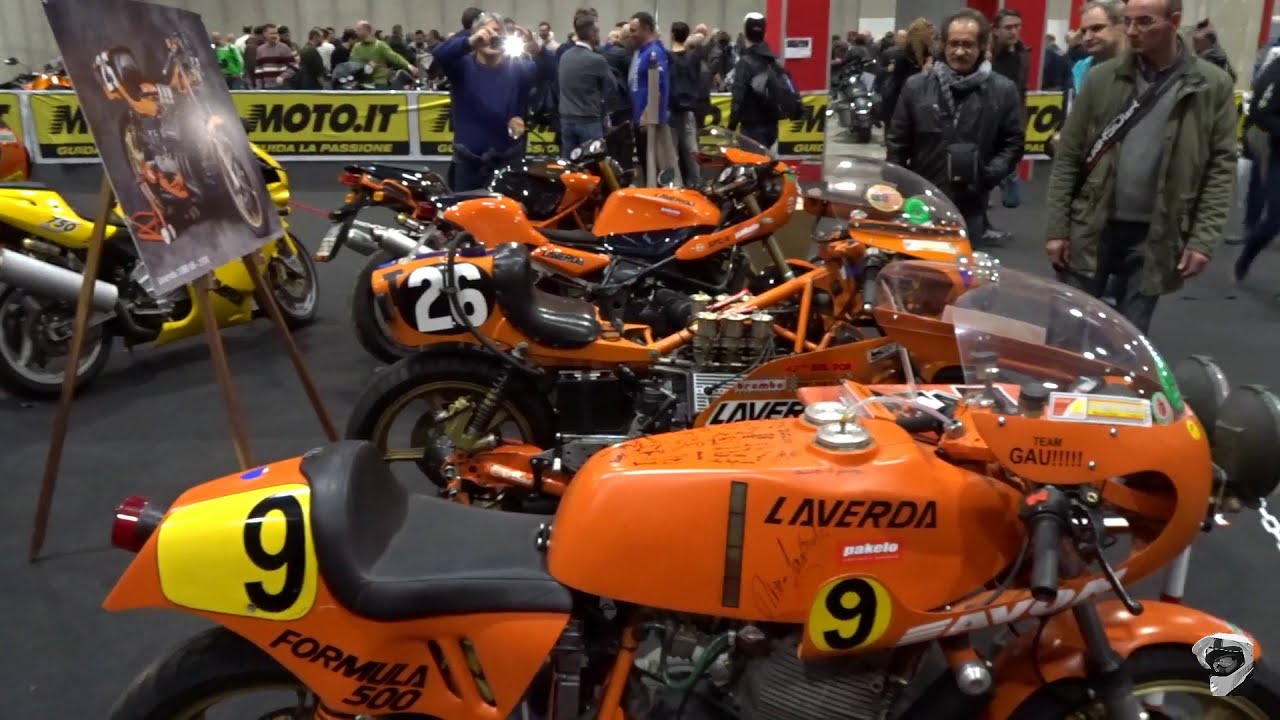 Motor Bike Expo, Verona 2018.  Laverdas on show.