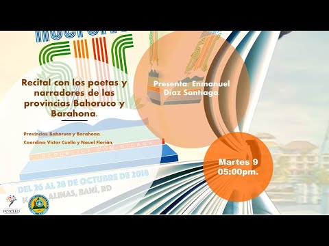 Recital con los poetas y narradores de las provincias Bahoruco y Barahona.