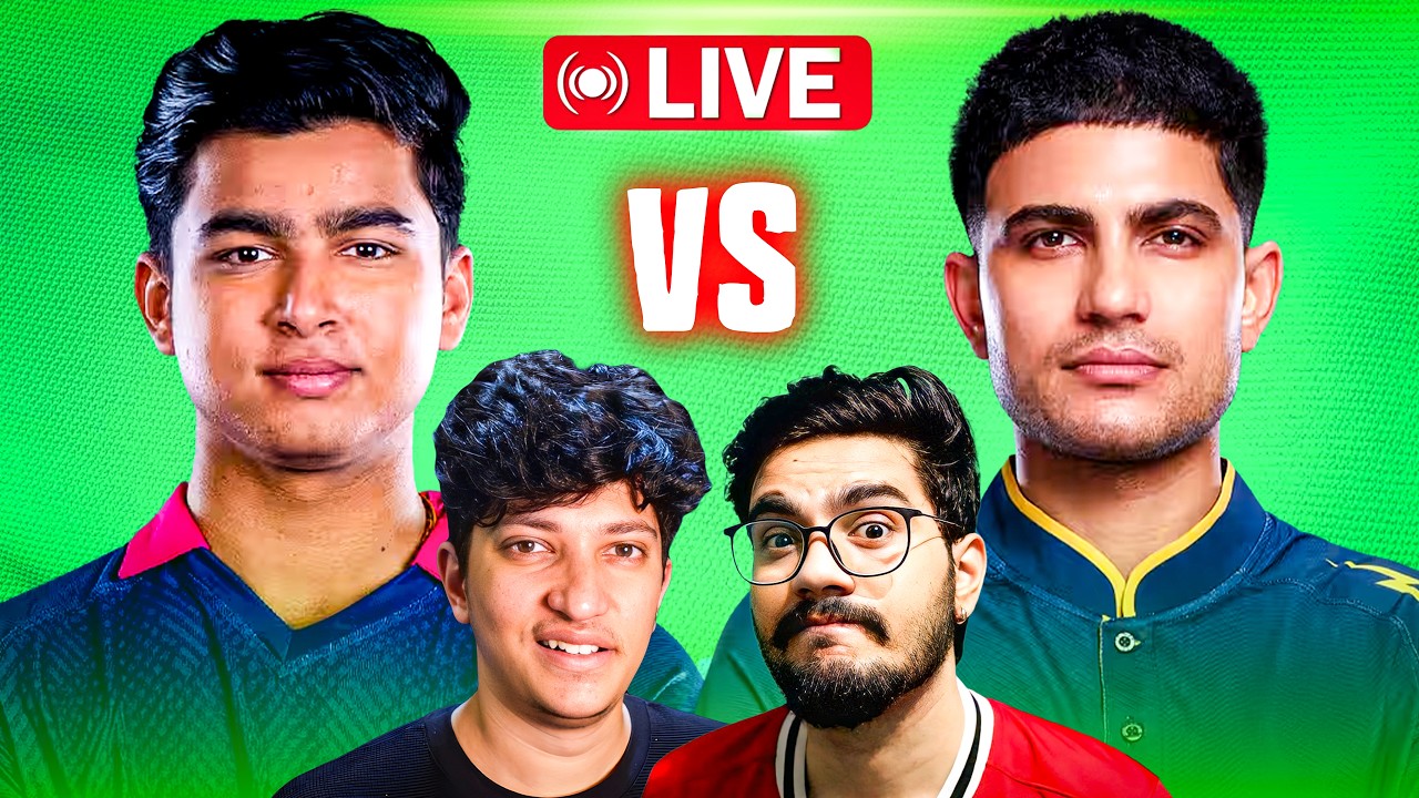 VAIBHAV vs PRINCE 🥇 - RR vs GT LIVE STREAM