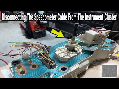 How To Remove A Speedometer Cable From A Ford Mustang Instrument Cluster Many Older Cars Are Similar