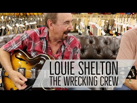 Wrecking Crew Guitarist Louie Shelton playing a 1988 Gibson ES-175D at Norman's Rare Guitars