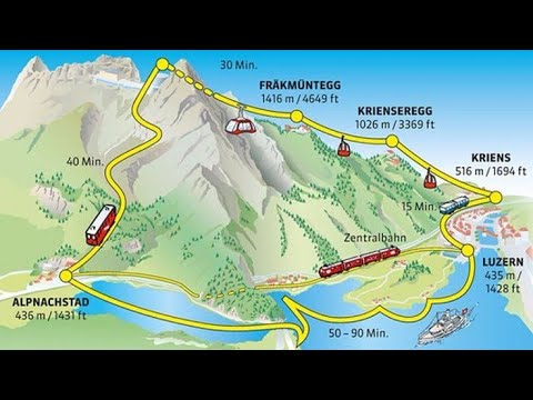 Alpnachstad pilatus Kulm Railway Zahnradbahn Luftseilbahn Dragon Ride - kriens Luftseilbahn schweiz
