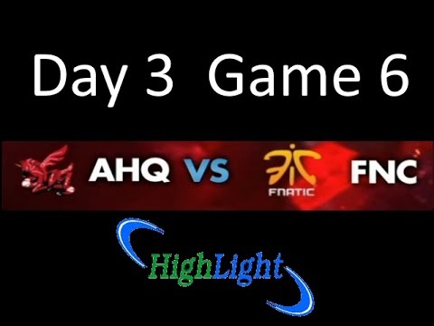 【世界賽】AHQ開糊!擊倒強敵FNC!最精彩刺激的一場!全場精華!