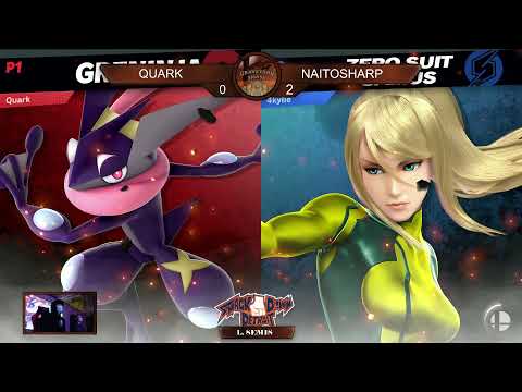 Graveyard Smash: Quark (Greninja) vs naitosharp (Zero Suit Samus) - Losers Semi Finals