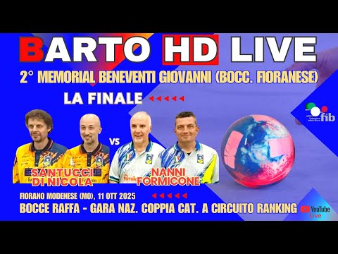 2° MEMORIAL BENEVENTI GIOVANNI - GARA NAZIONALE ALTO LIVELLO A COPPIA CIRCUITO RANKING RIS.CAT.A