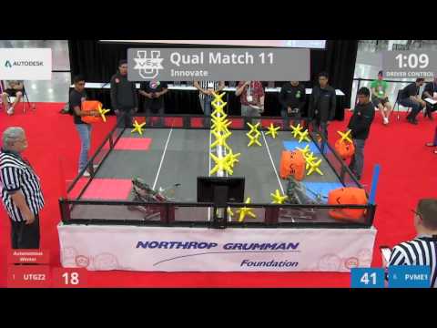 2017 VEXU Innovate Q11 - UTGZ2 vs PVME1 - 46 to 3