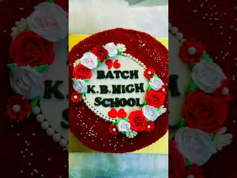 Red velvet cake decoration |Shamima Akter |  #howtomakeeasyrosettecake #cake #decorationcake