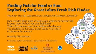 Finding Fish for Food or Fun: Exploring the Great Lakes Fresh Fish Finder